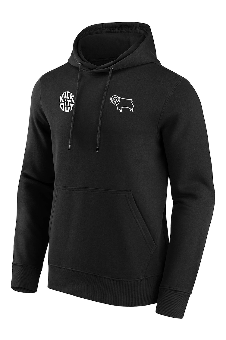 Fanatics Derby County x KIO Graphic Black Hoodie - Image 2 of 3