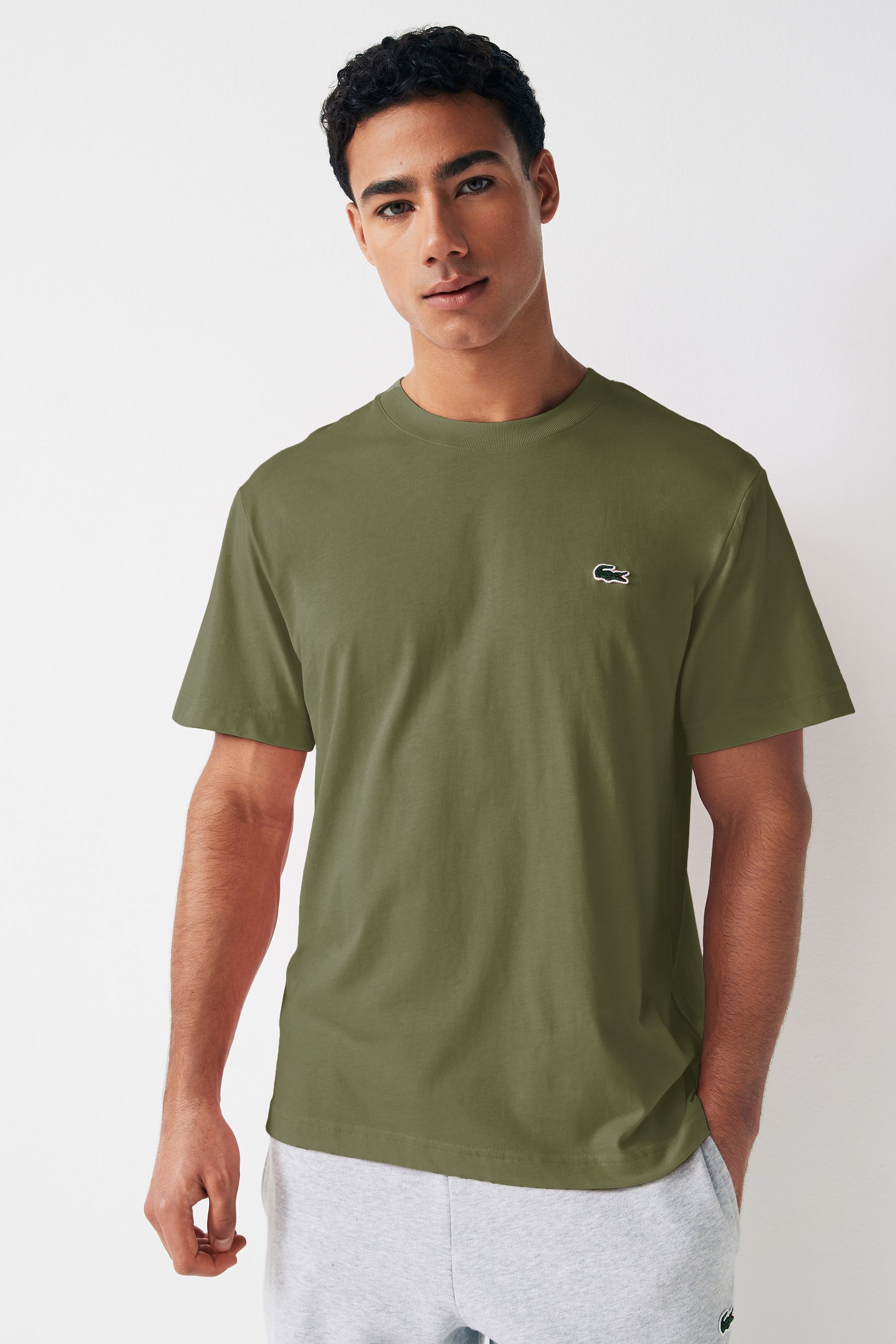 Buy Lacoste Relaxed Fit Jersey 100 Cotton T Shirt from Next Luxembourg