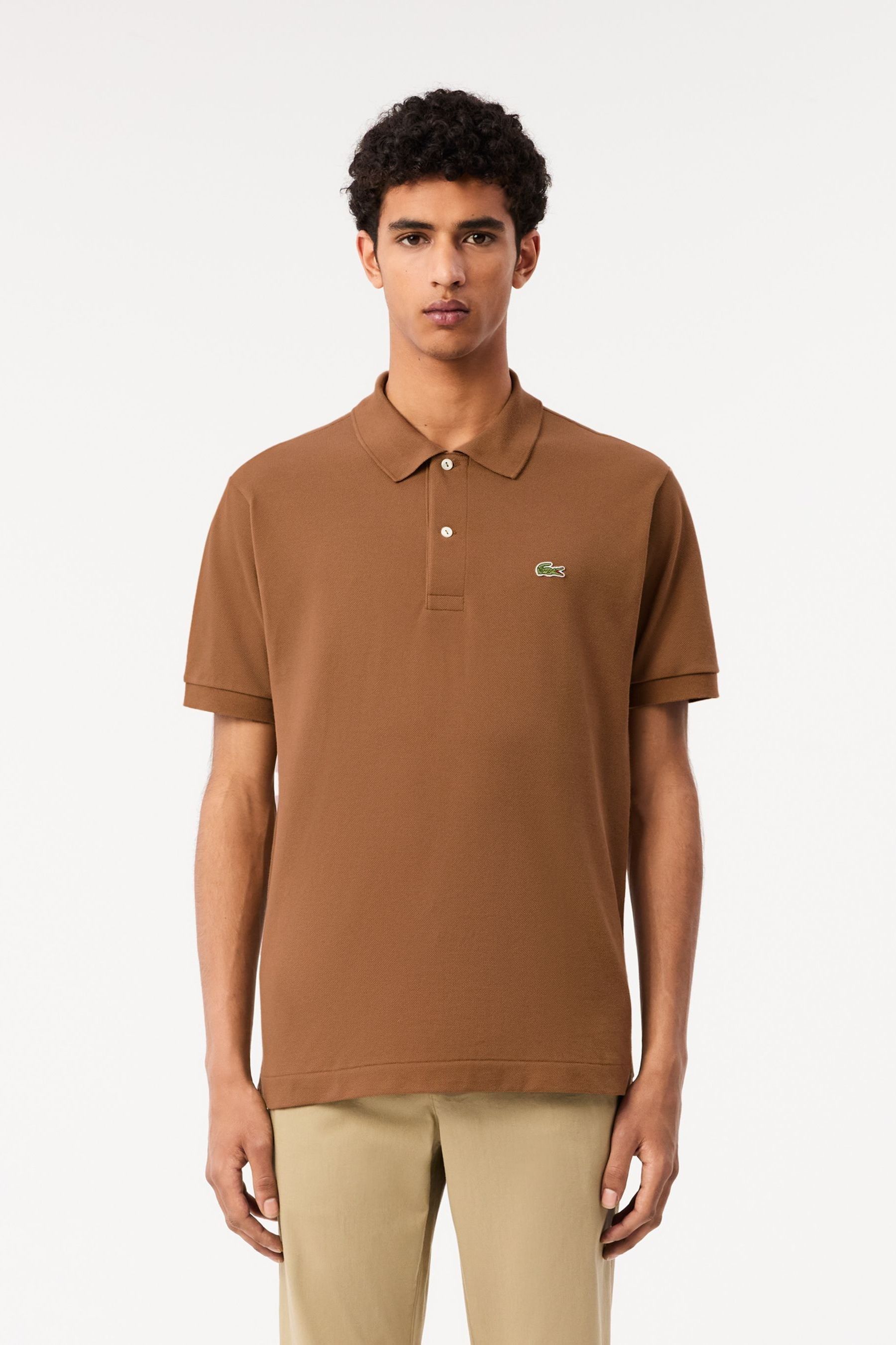 Buy Lacoste Animal Print Originals L1212 100 Cotton Polo Shirt from Next Luxembourg