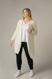 Live Unlimited Natural Curve Knitted Waterfall Cardigan - Image 1 of 5