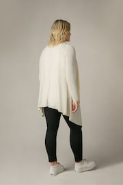 Live Unlimited Natural Curve Knitted Waterfall Cardigan - Image 2 of 5