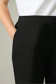 Live Unlimited Black Curve Tailored Button Detail Trousers - Image 4 of 6