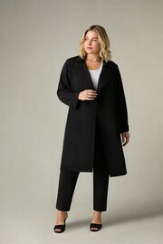 Live Unlimited Curve Relaxed Tailored Duster Black Coat - Image 3 of 6