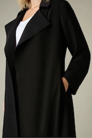 Live Unlimited Curve Relaxed Tailored Duster Black Coat - Image 4 of 6