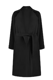 Live Unlimited Curve Relaxed Tailored Duster Black Coat - Image 6 of 6