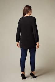 Live Unlimited Curve Petite Navy Blue Denim Jeggings - Image 2 of 4