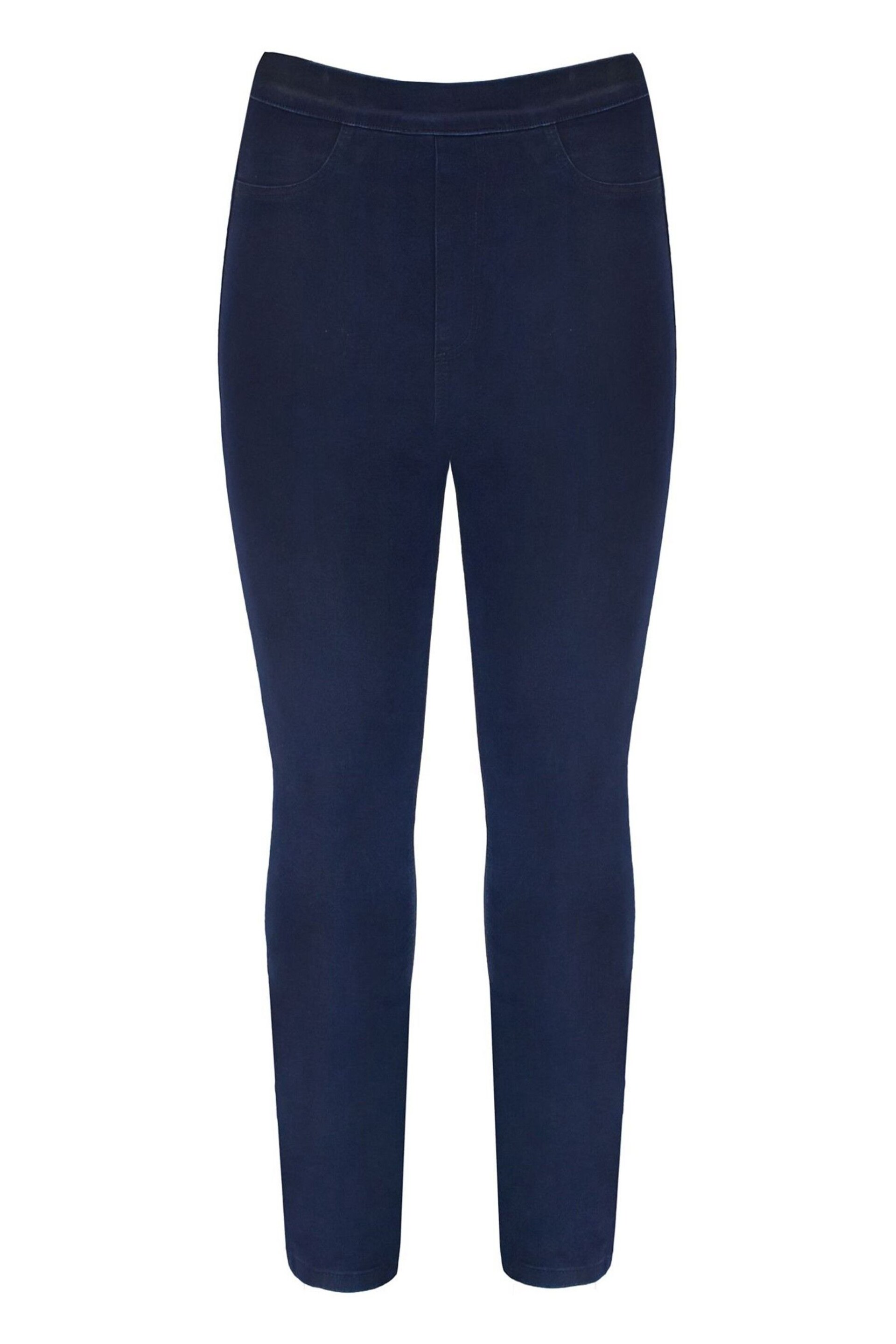 Live Unlimited Curve Petite Navy Blue Denim Jeggings - Image 4 of 4