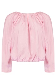 Ro&Zo Pink Blouson Sleeve Top - Image 3 of 6