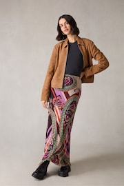 Ro&Zo Petite Multi Paisley Print Bias Cut Skirt - Image 1 of 7