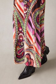 Ro&Zo Multi Paisley Print Bias Cut Skirt - Image 7 of 8