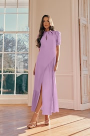 Ro&Zo Purple Scarlett Lilac Keyhole Front Maxi Dress - Image 1 of 7