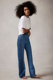 Mint Velvet Blue Indigo Two Tone Jeans - Image 2 of 4