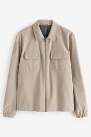 Neutral Smart Zip Through Shacket - Image 6 of 10