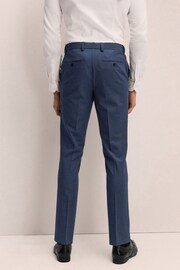 Mid Blue Slim Fit Motionflex Stretch Suit Trousers - Image 4 of 8