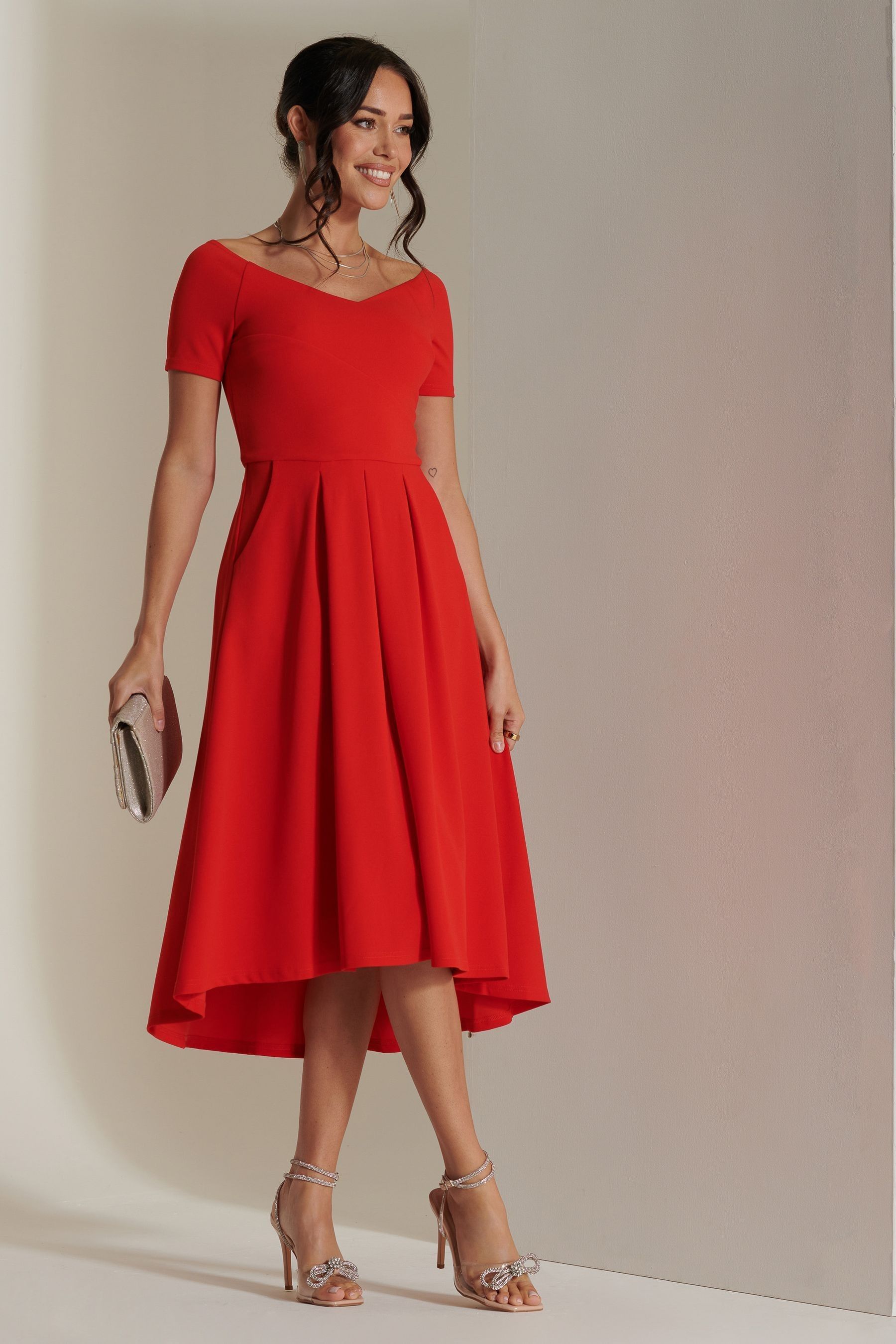 Buy Jolie Moi Red Lenora Fit Flare Midi Dress from Next South Africa