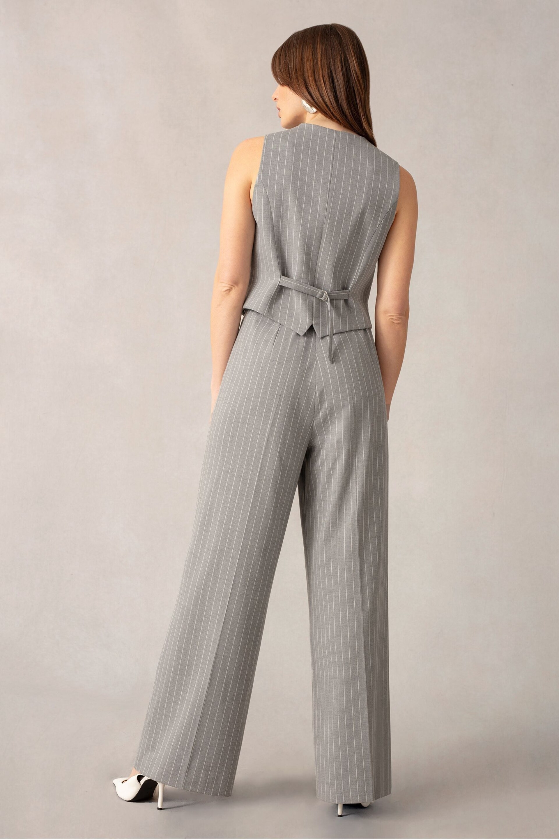 Ro&Zo Pinstripe Waistcoat - Image 4 of 8