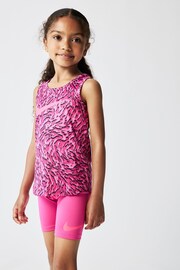Nike Pink Little Kids Veneer Vest and Shorts Set - Image 2 of 7