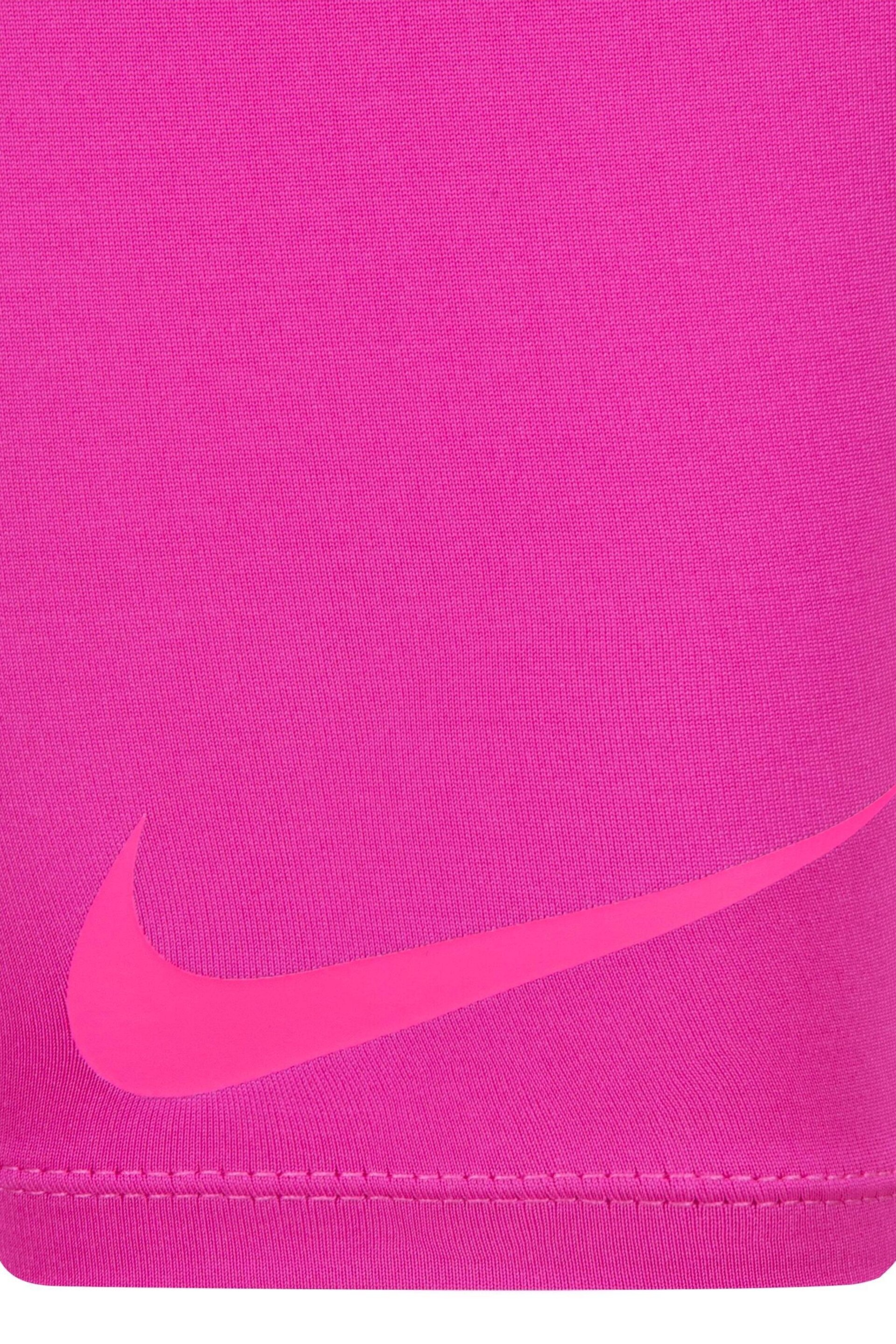 Nike Pink Little Kids Veneer Vest and Shorts Set - Image 3 of 7