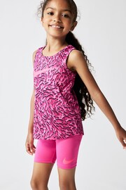 Nike Pink Little Kids Veneer Vest and Shorts Set - Image 4 of 7