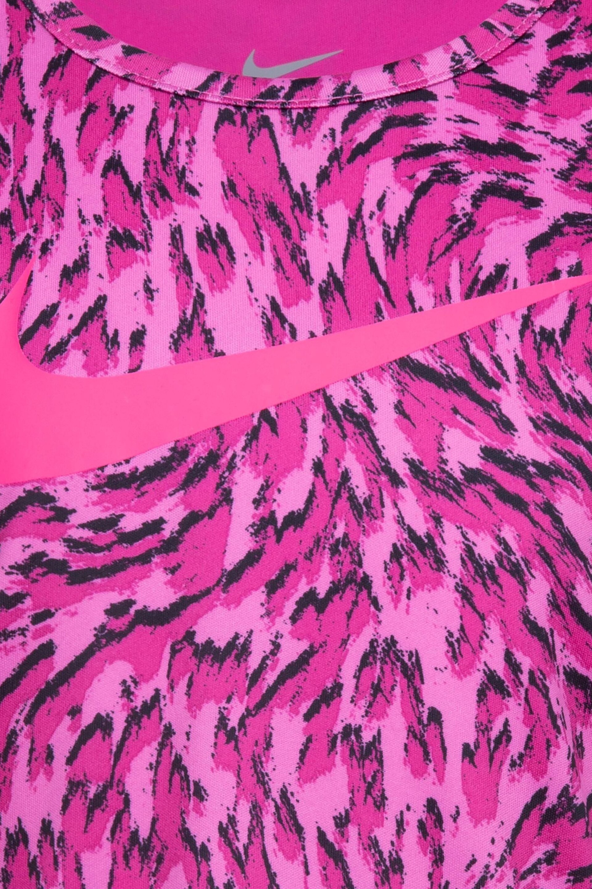 Nike Pink Little Kids Veneer Vest and Shorts Set - Image 4 of 7