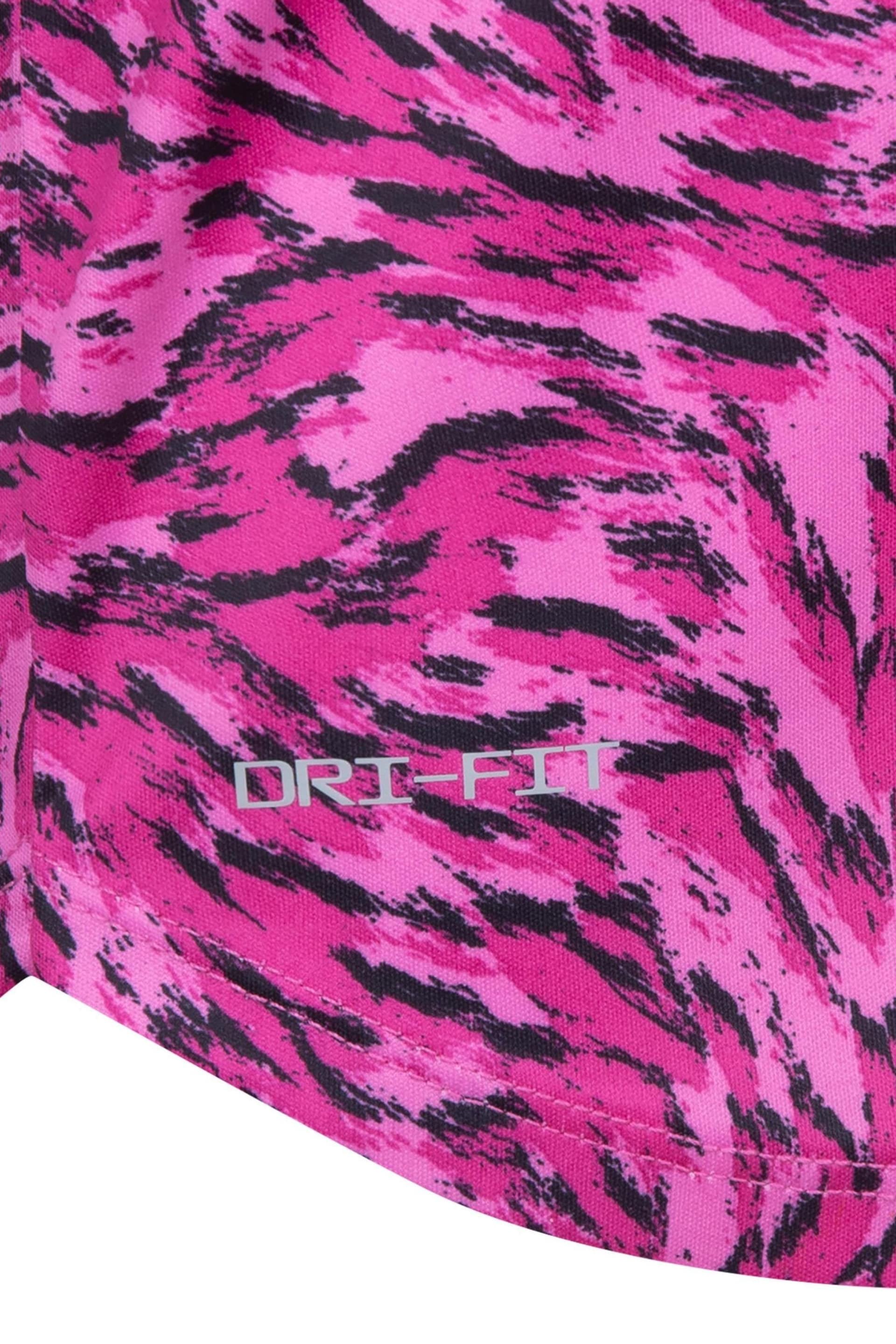 Nike Pink Little Kids Veneer Vest and Shorts Set - Image 5 of 7