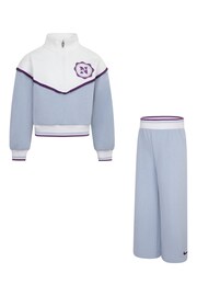 Nike Blue Infant Prep in your Step Half Zip Top and Shorts Set - Image 1 of 6