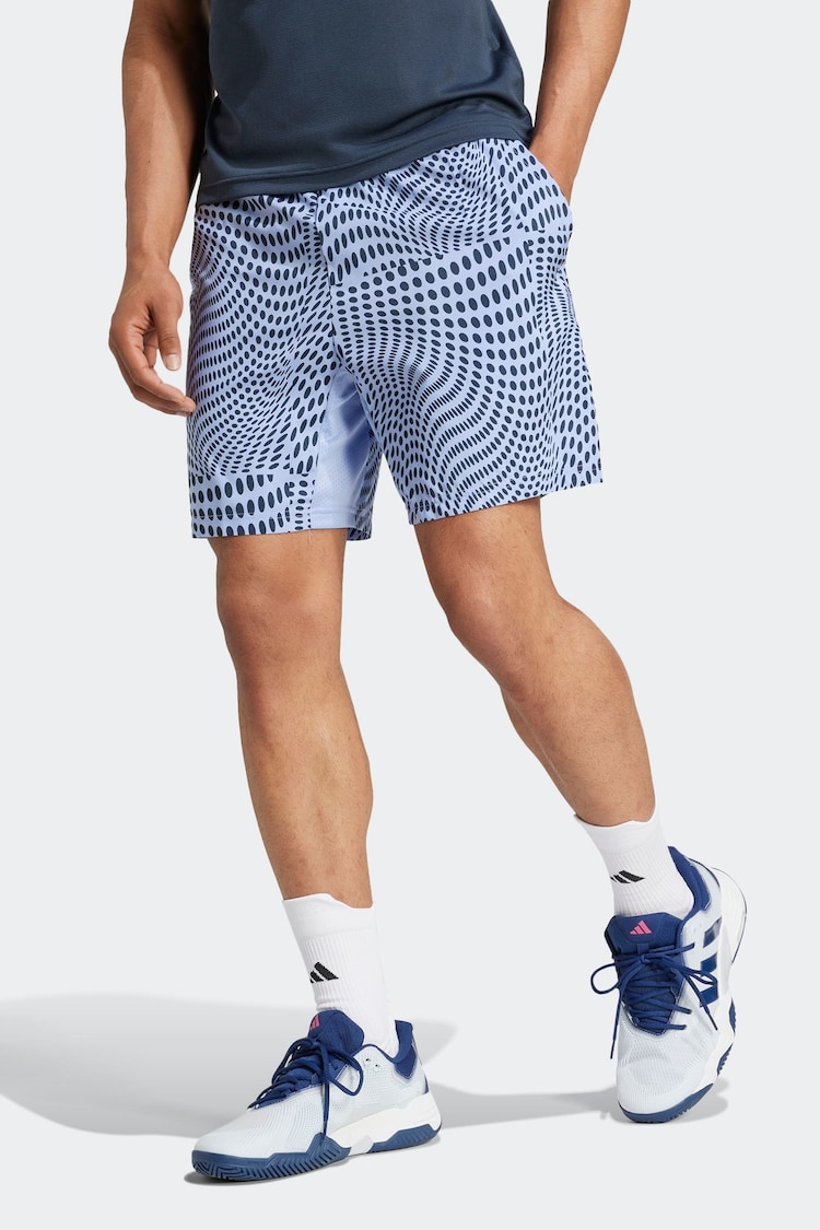 adidas Blue Tennis Shorts - Image 2 of 6