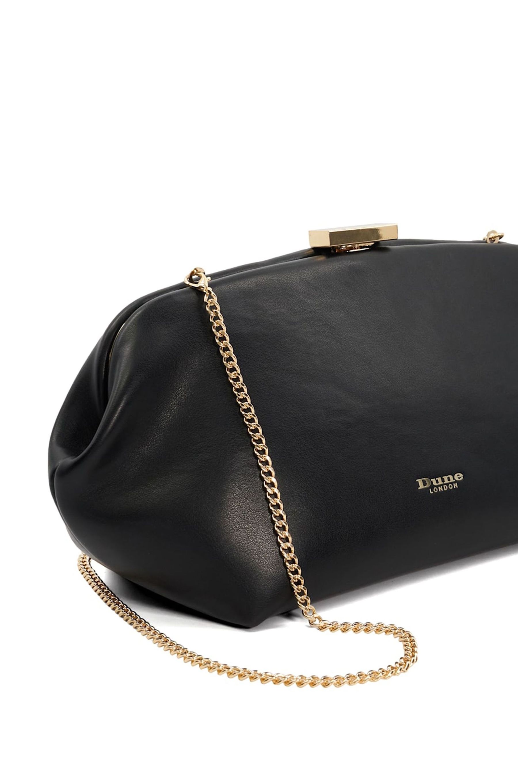 Buy Dune London Black Expect Cube Clasp Clutch Bag from Next Luxembourg