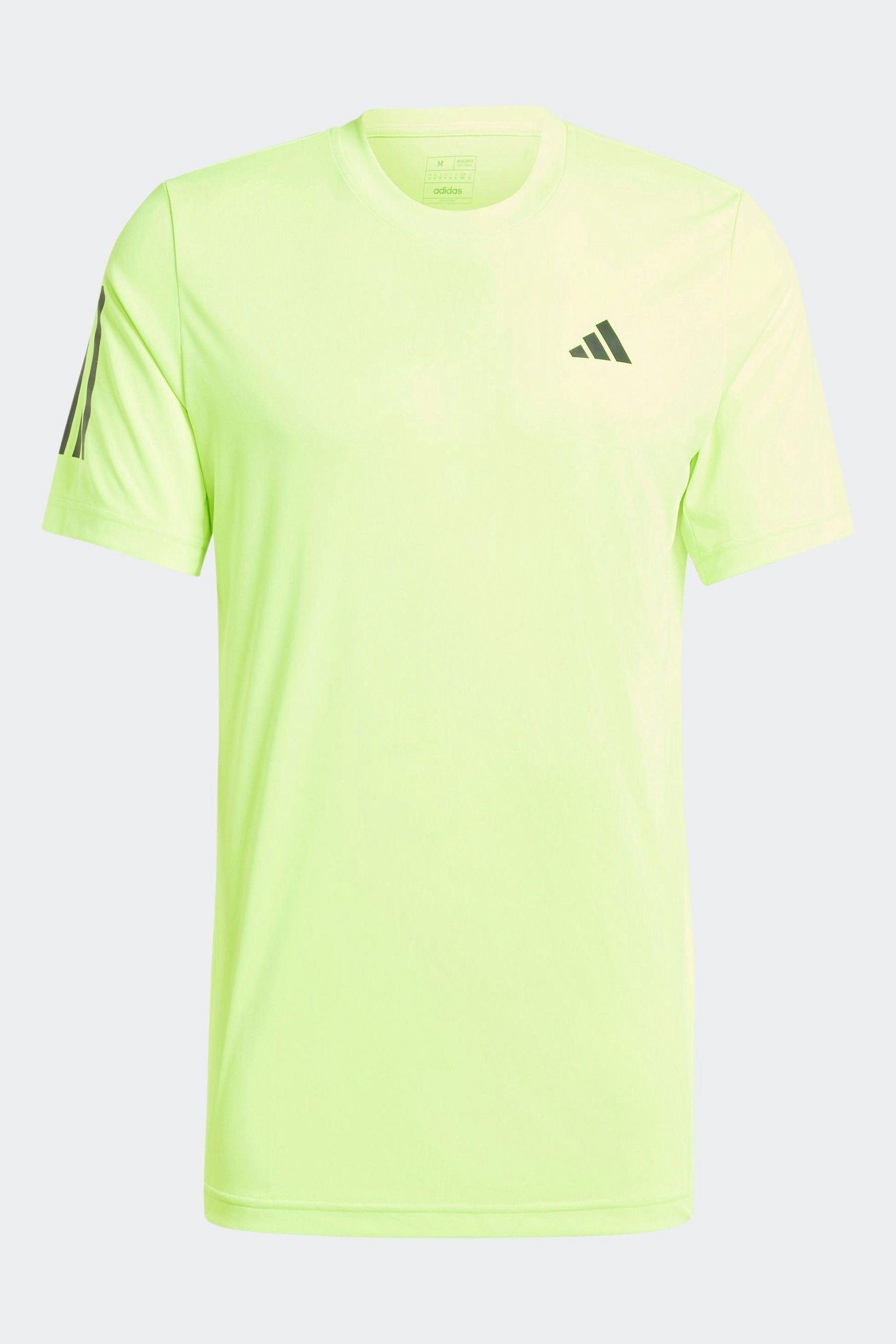 Buy adidas Neon Club 3 Stripes Tennis T Shirt from the Next UK online shop
