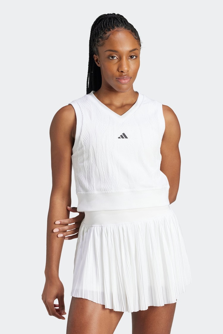 adidas White Vests - Image 1 of 10