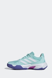 adidas Aqua Blue Courtjam Control 3 Tennis Shoes - Image 3 of 8