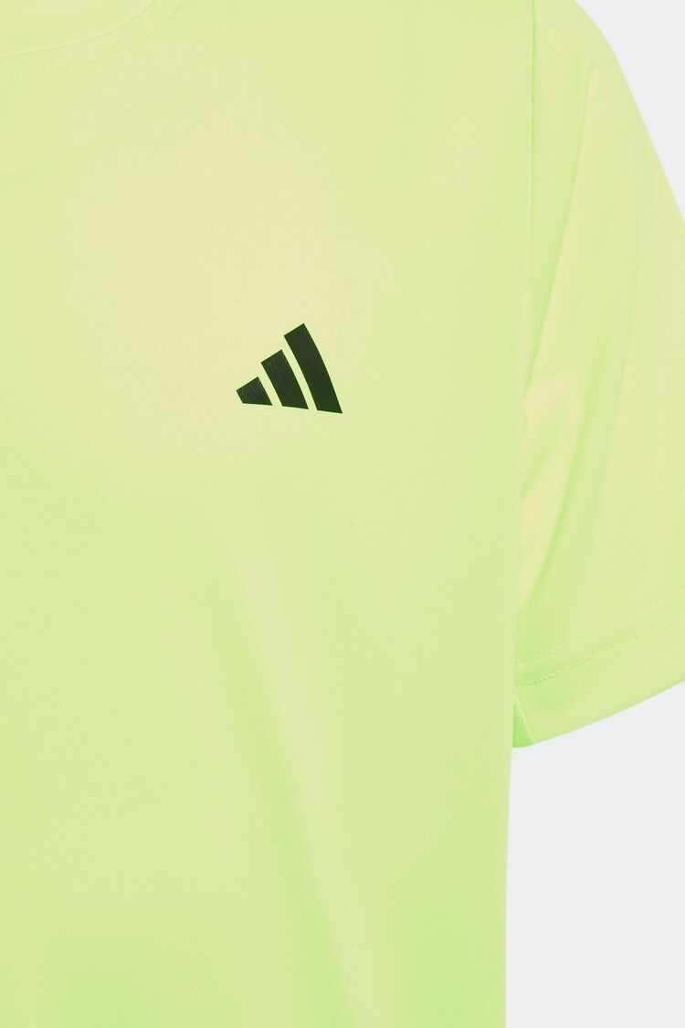 adidas Neon Tennis Club 3 Stripe T-Shirt - Image 5 of 5