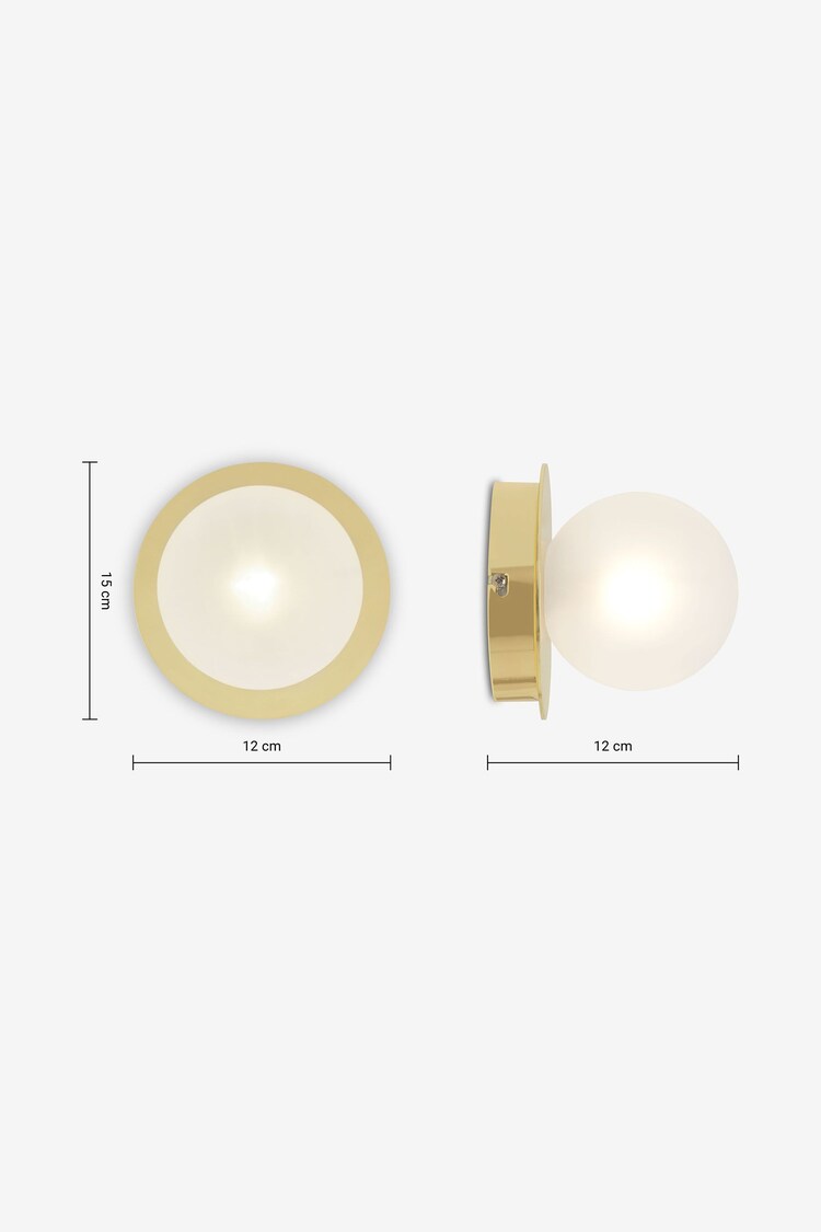 MADE.COM White Boll Wall Light - Image 5 of 5