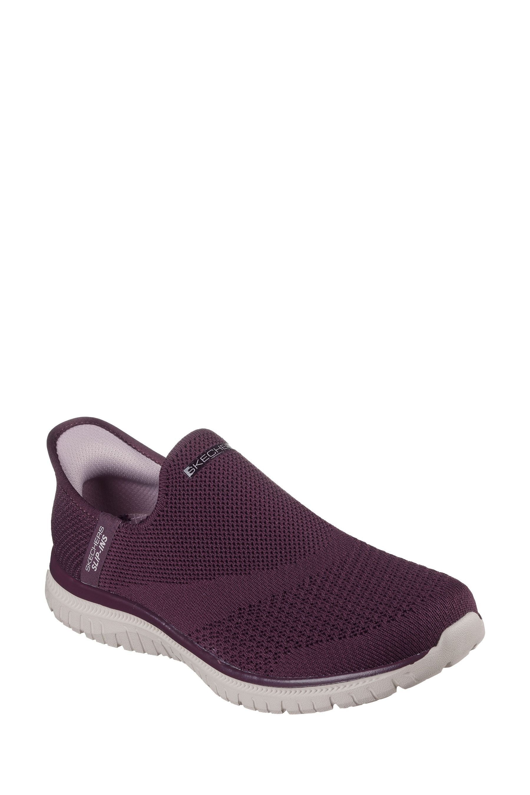 Skechers Burgundy Red Virtue Sleek Slip In Trainers