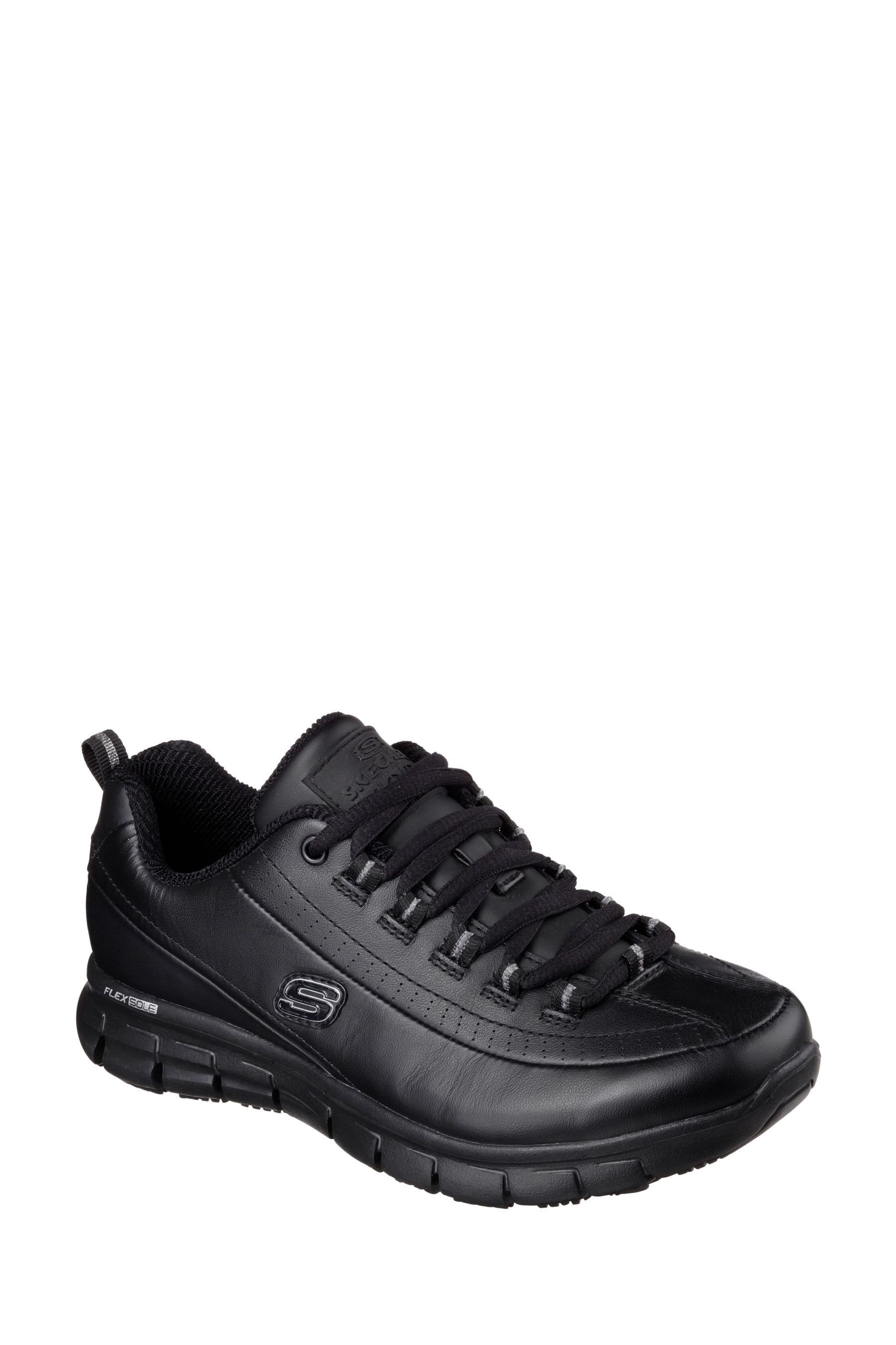 Women's sure track trickel slip resistant work shoes top