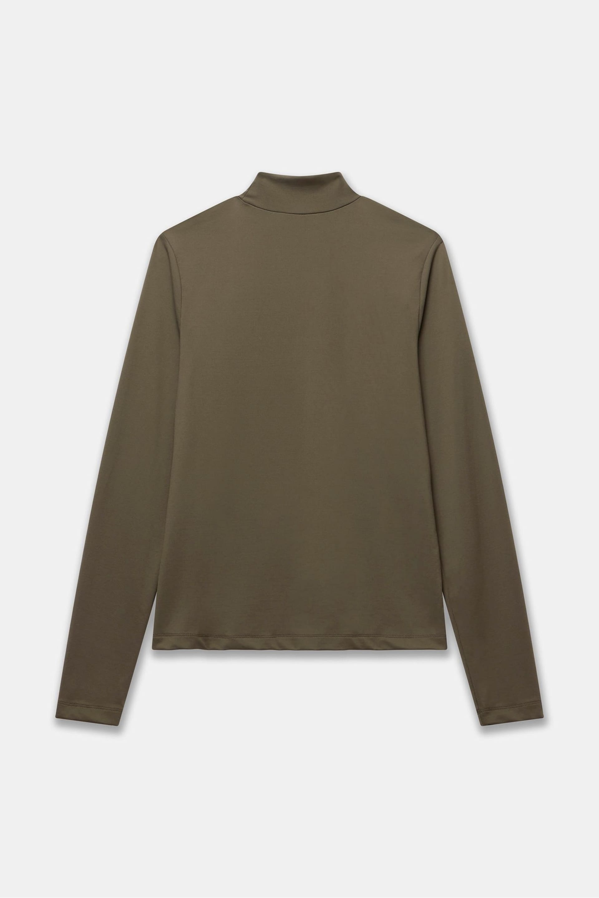 Mint Velvet Green Turtle Neck Top - Image 4 of 4