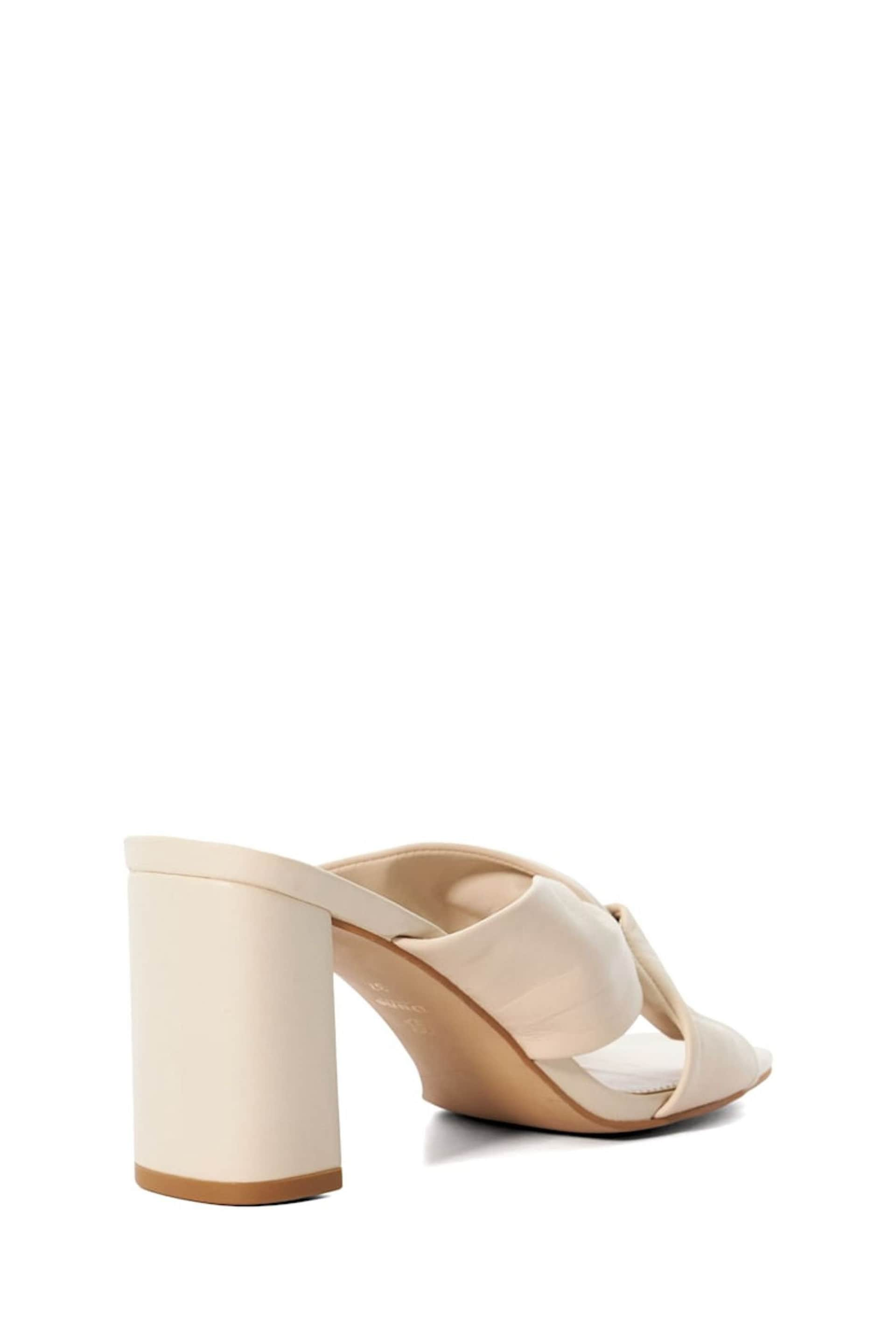 Dune London Cream Maizing Soft Twist Mules - Image 5 of 6