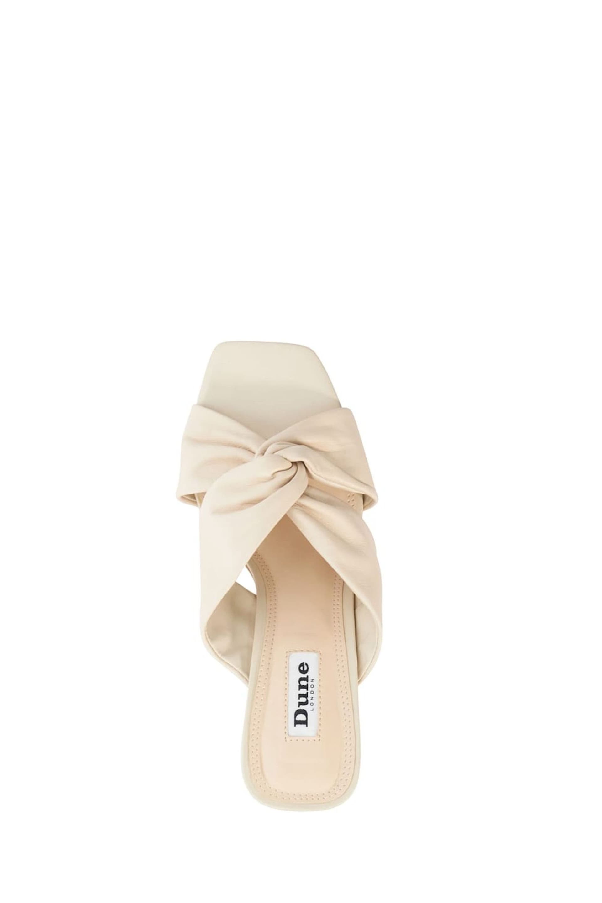 Dune London Cream Maizing Soft Twist Mules - Image 6 of 6