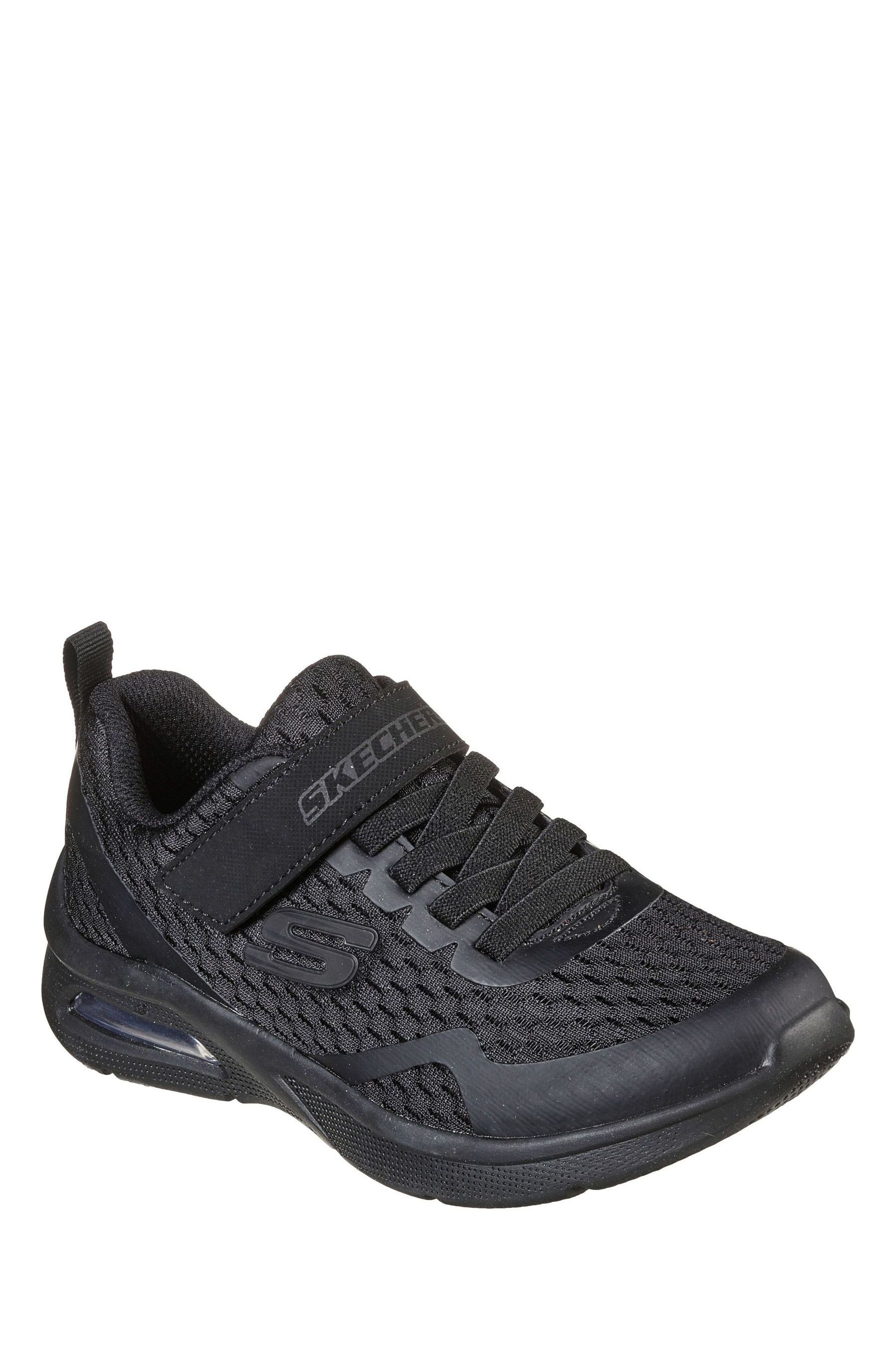 Skechers Black Kids Microspec Max School Shoes