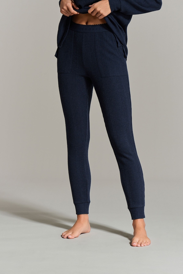 B By Ted Baker Navy Waffle Joggers - Image 1 of 9