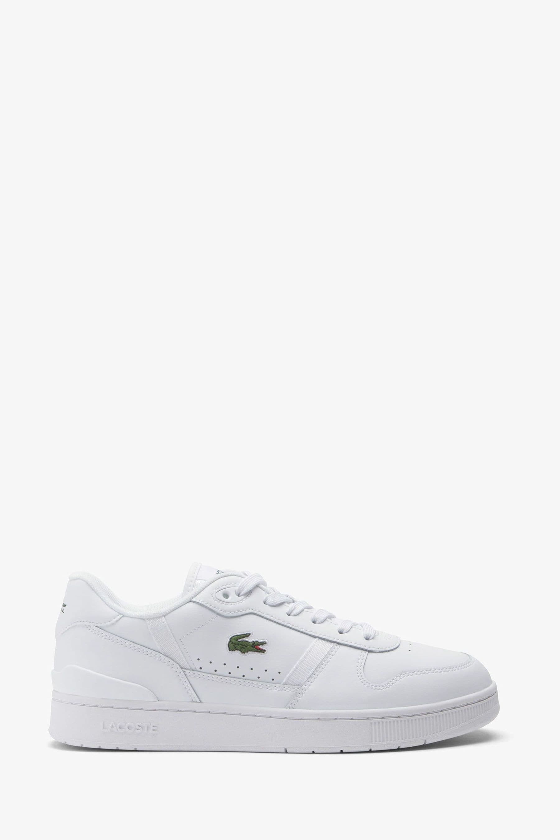 Buy Lacoste T Clip Lace Up Logo Black Trainers from Next Australia