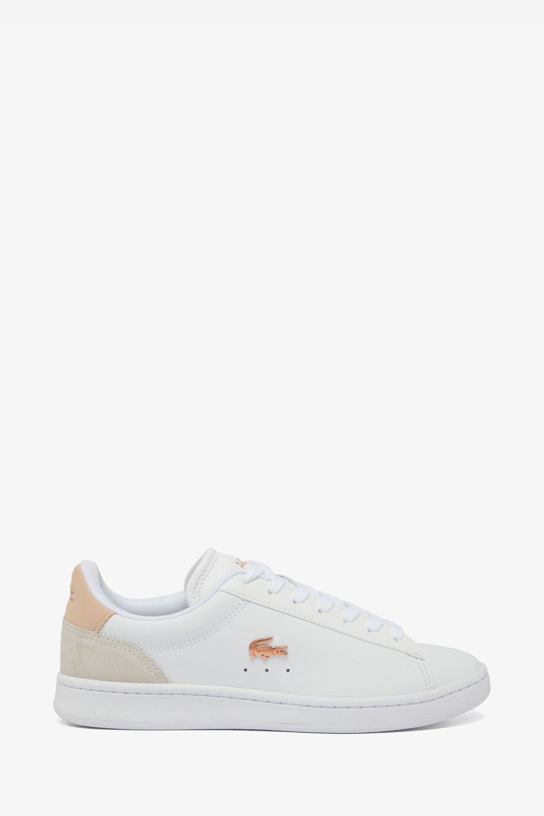 Buy Lacoste Carnaby White Trainers from Next Luxembourg