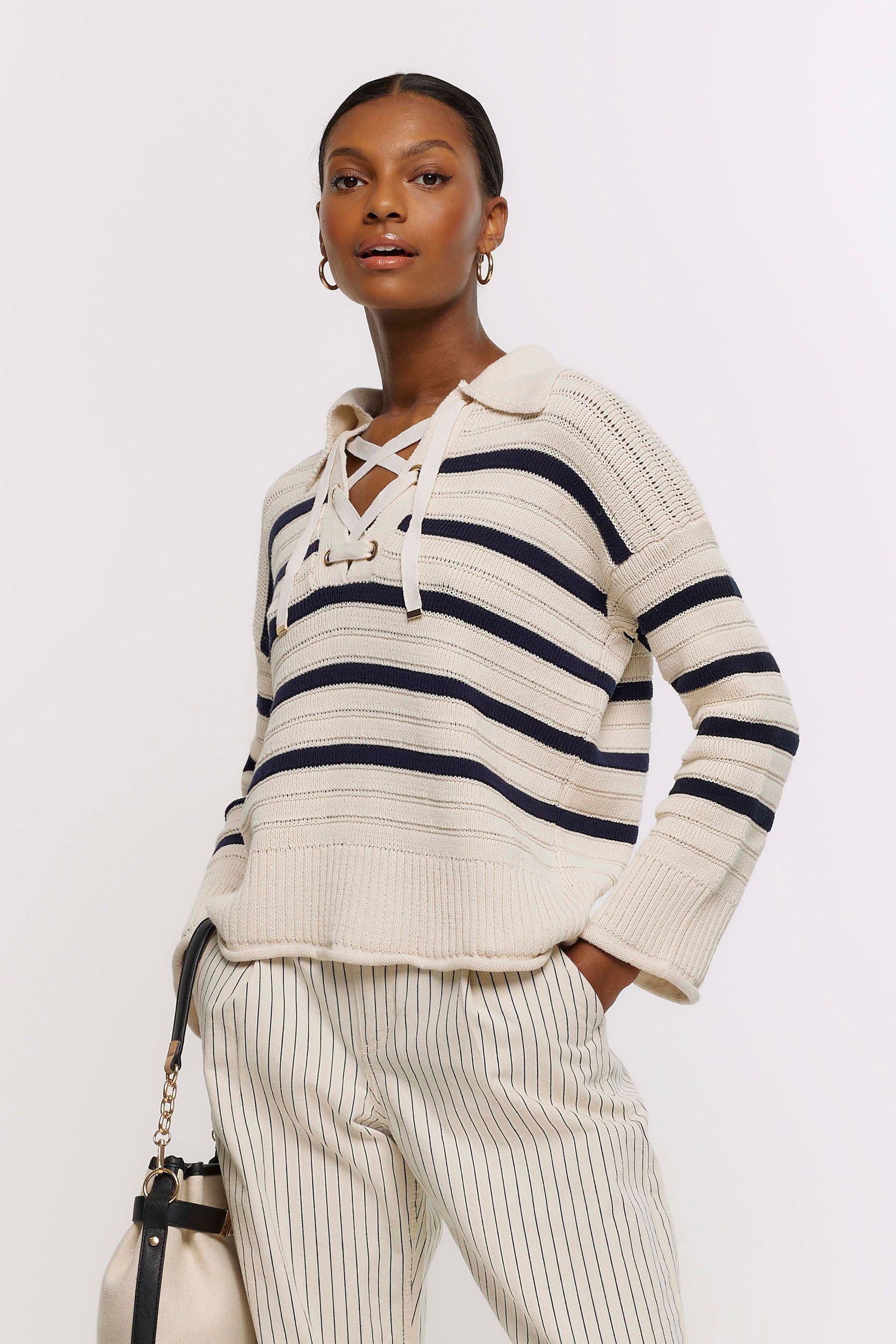 Lace up jumper cheap
