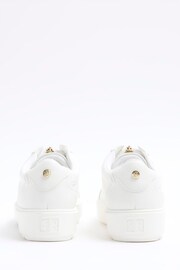 River Island White Plain Wide Fit Slip on Trainers - Image 3 of 4