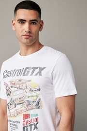 Castrol White License T-Shirt - Image 1 of 3