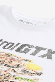 Castrol White License T-Shirt - Image 2 of 3