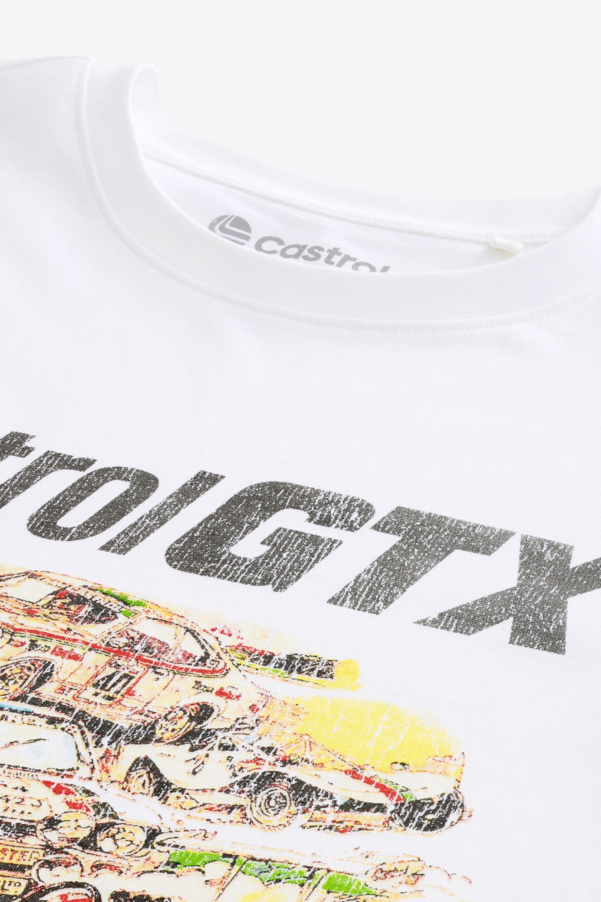 Castrol White License T-Shirt - Image 2 of 3