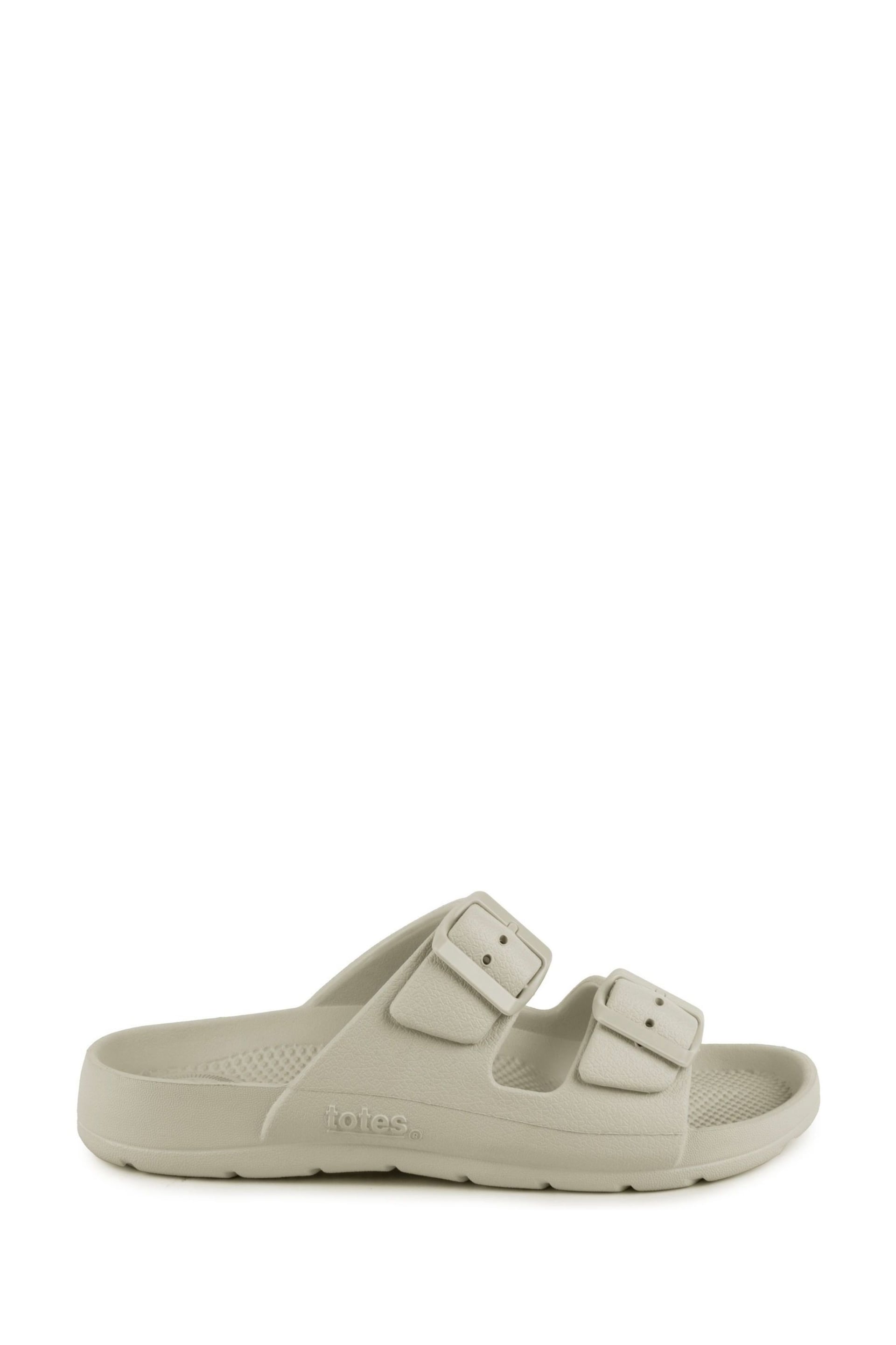 Totes Nude Solbounce Ladies Adjustable Double Buckle Slides - Image 2 of 5