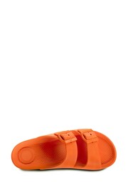 Totes Orange Solbounce Ladies Adjustable Double Buckle Slides - Image 4 of 5