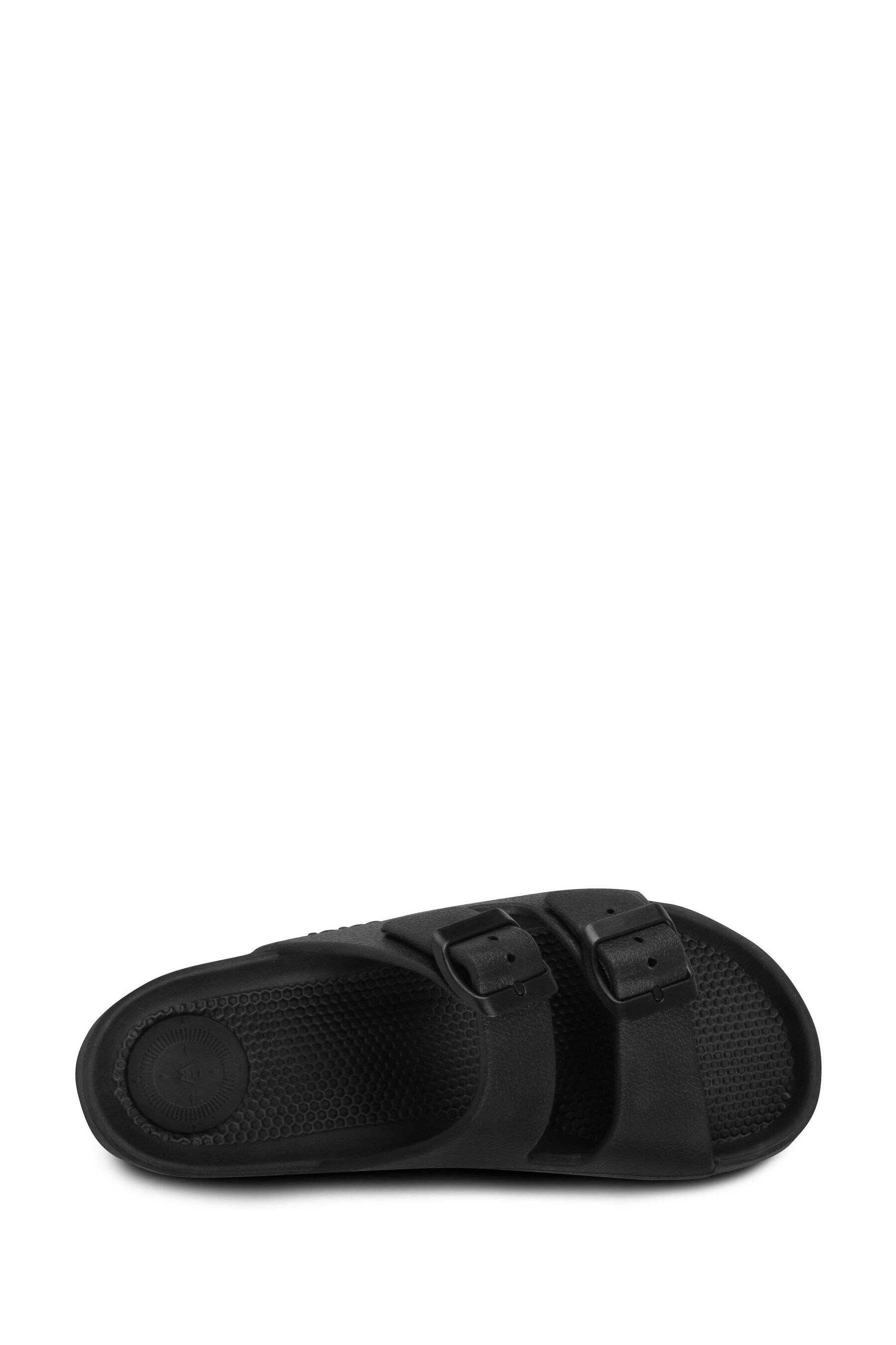 Buy Totes Black Solbounce Ladies Adjustable Double Buckle Slides from Next Canada